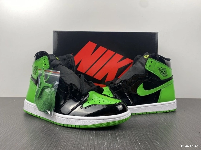 Bmlin Shoes 1 Pine High Air OG Jordan 555088-030 Green 0820